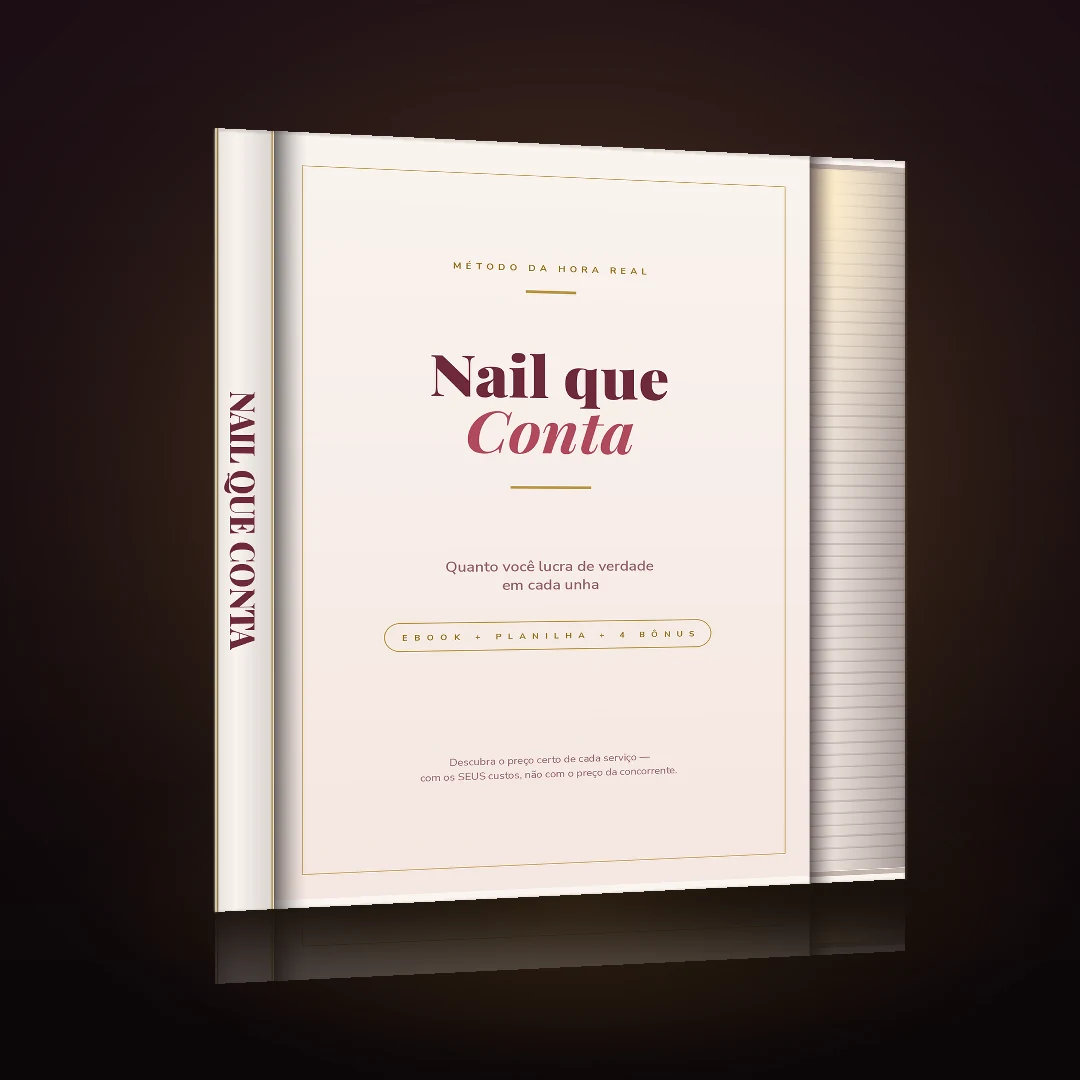 Nail que Conta — guia de precificação e planilha calculadora